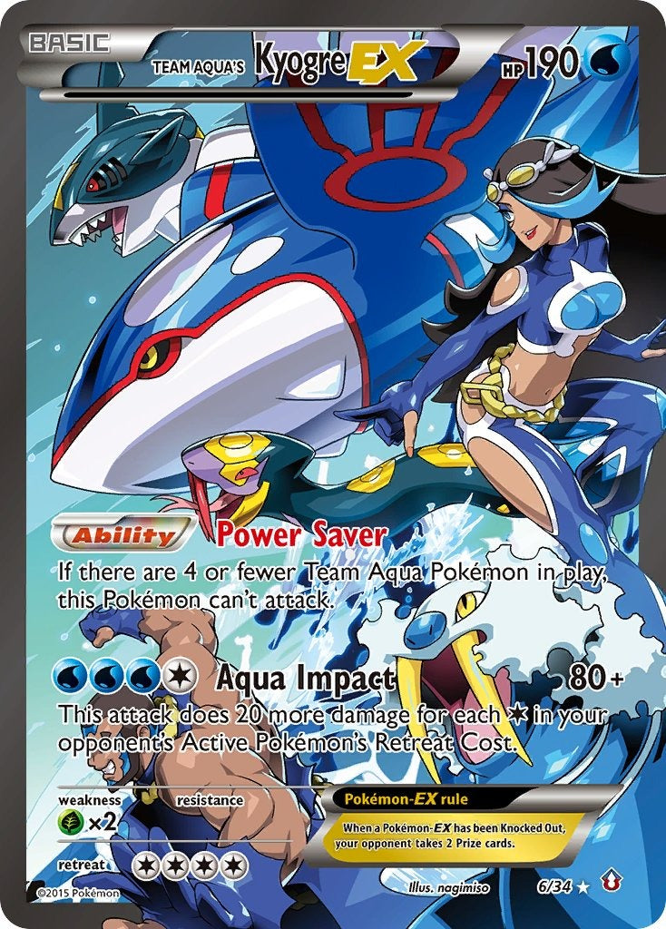 Team Aqua's Kyogre EX 6/34