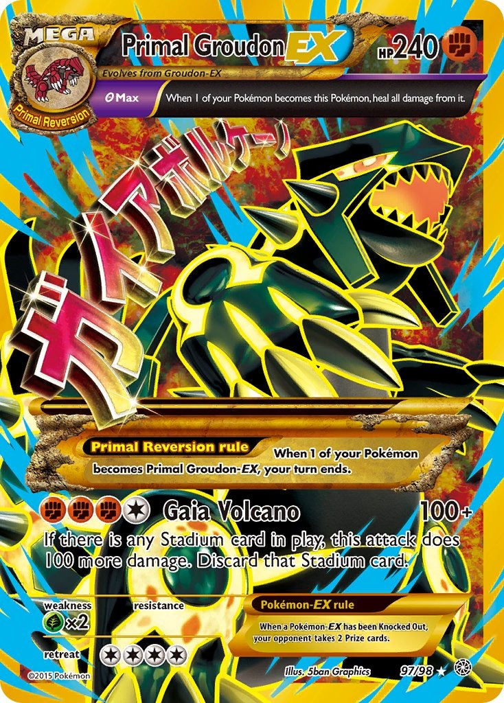 Primal Groudon EX 97/98