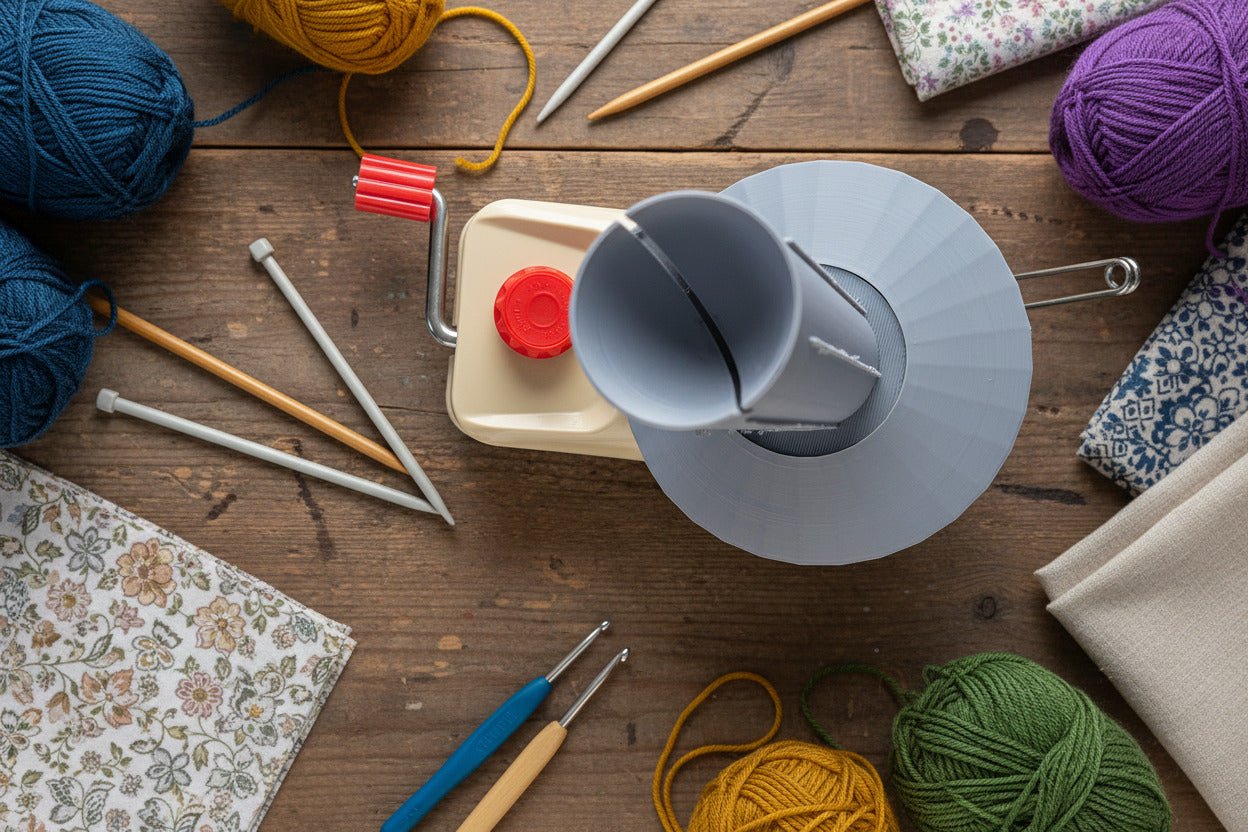 Jumbo Yarn Winder Upgrade Kit – Extended Spindle & Base
