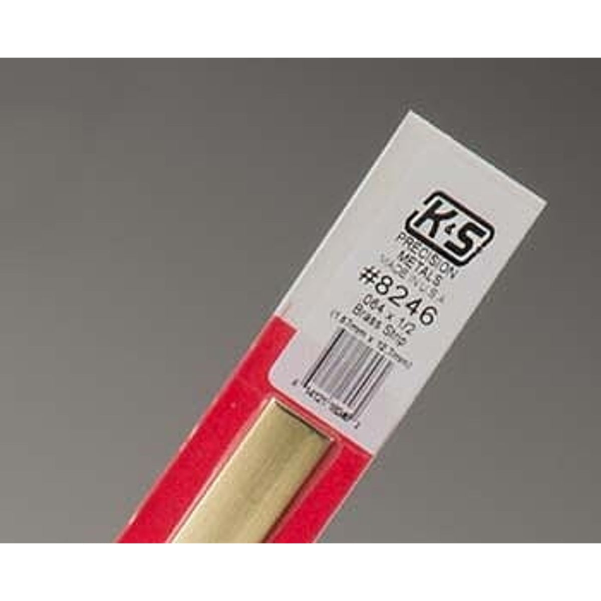 K&S Precision Metals #8246 Brass Strip 0.064" x 1/2" x 1' NIB