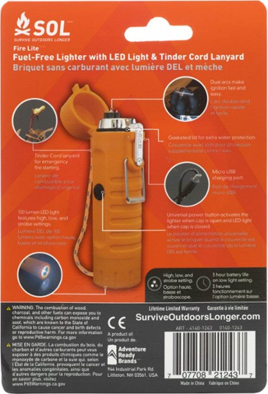 SOL Fire Lite Fuel-Free Lighter - Uncle Mike's Outdoors and More!