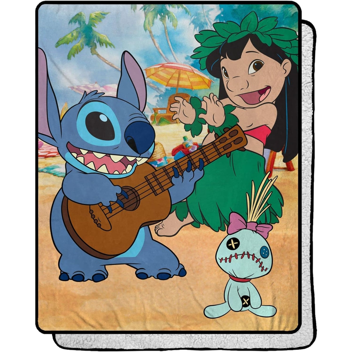 Lilo & Stitch Silk Touch Sherpa Blanket