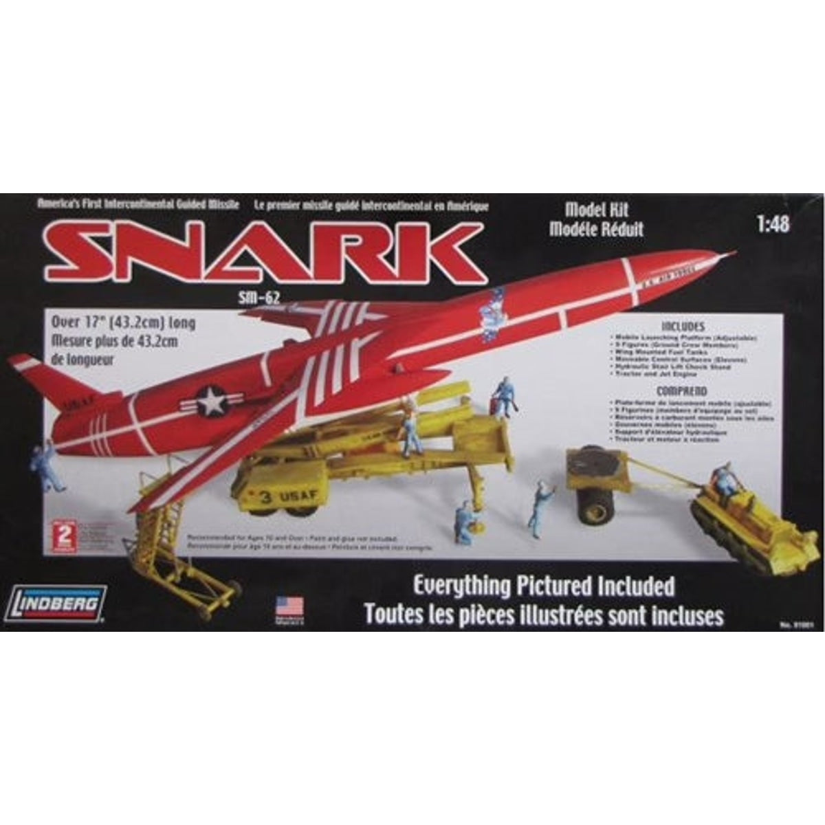 Lindberg 91001 Northrop Snark SM-62 1/48 Scale Plastic Model Kit NIB