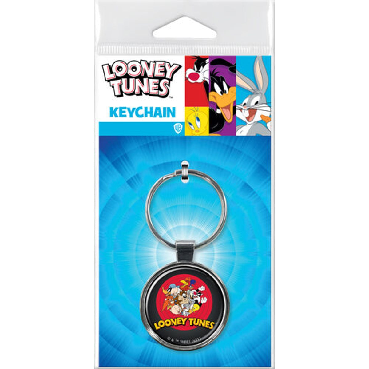 Looney Tunes Cast in Circle Keychain