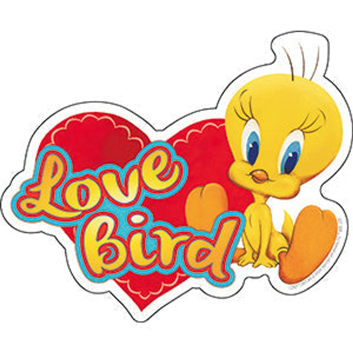 Looney Tunes Tweety Bird Love Bird 5.3"x4.4" Sticker