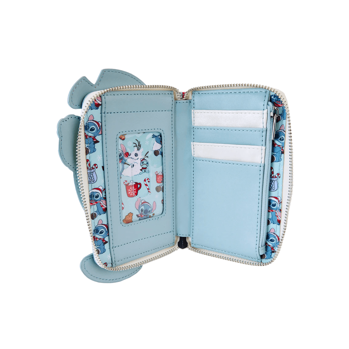 Loungefly Holiday Stitch Zip Around Wallet