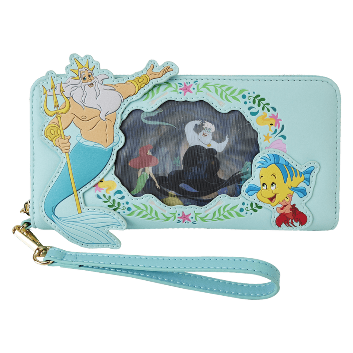 Loungefly Little Mermaid Lenticular Zip Around Wallet