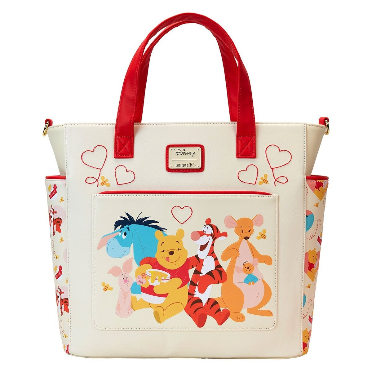Loungefly Winnie the Pooh and Friends Love Convertible Tote Bag