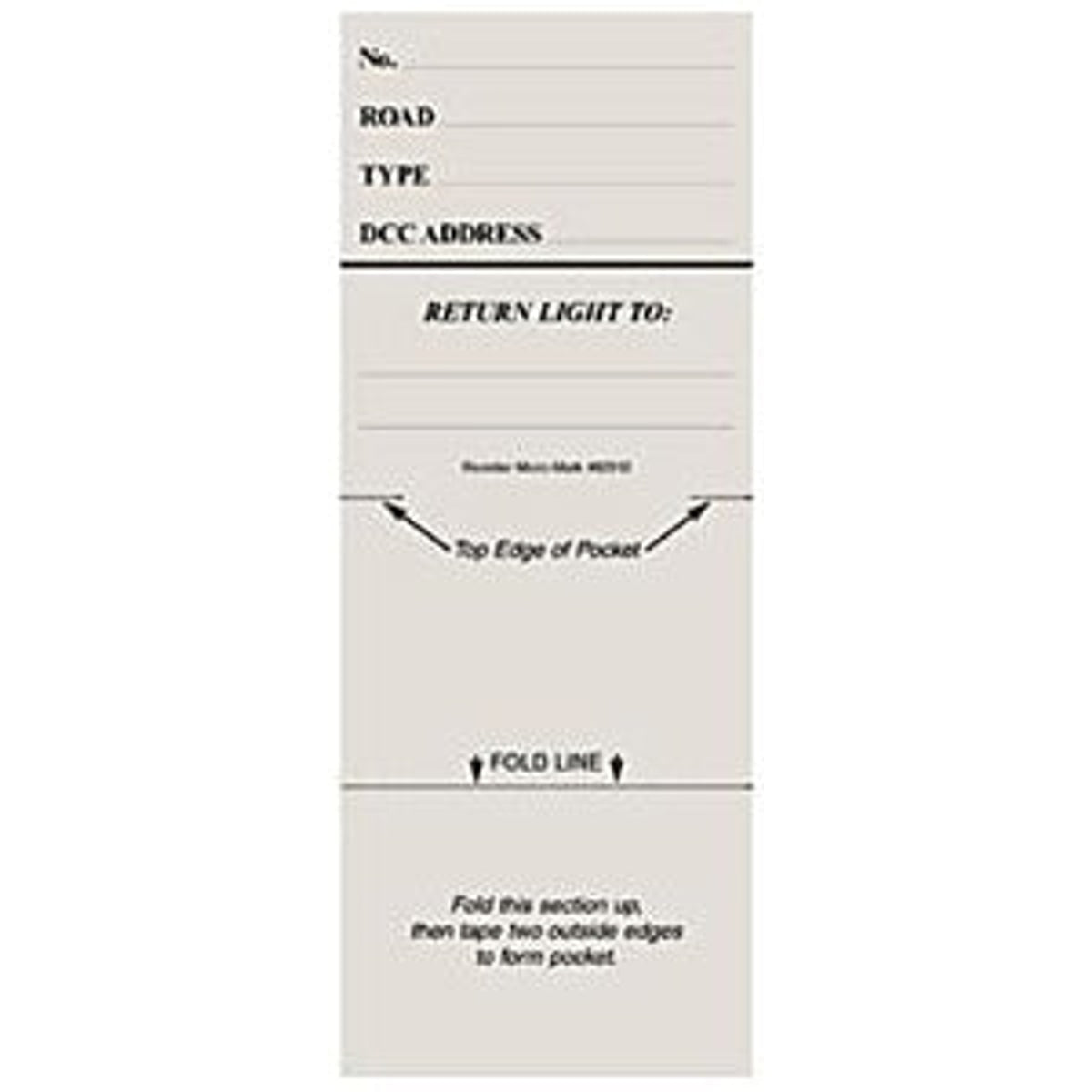 Micro-Mark 82912 Locomotive Cards Pad of 25