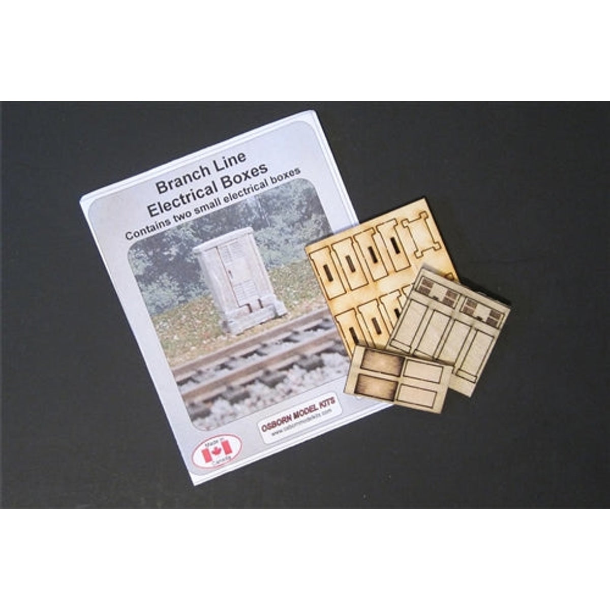 Osborn Model Kits RRA-1110 HO Branch Line Electrical Boxes Laser Cut Wood KIT NIB