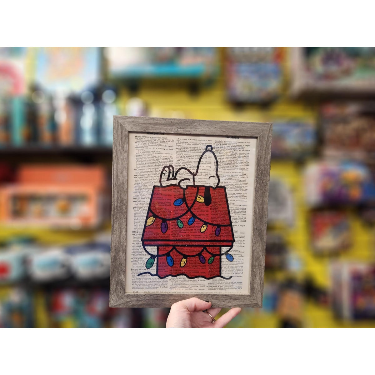Peanuts 8x10 Snoopy Christmas Framed
