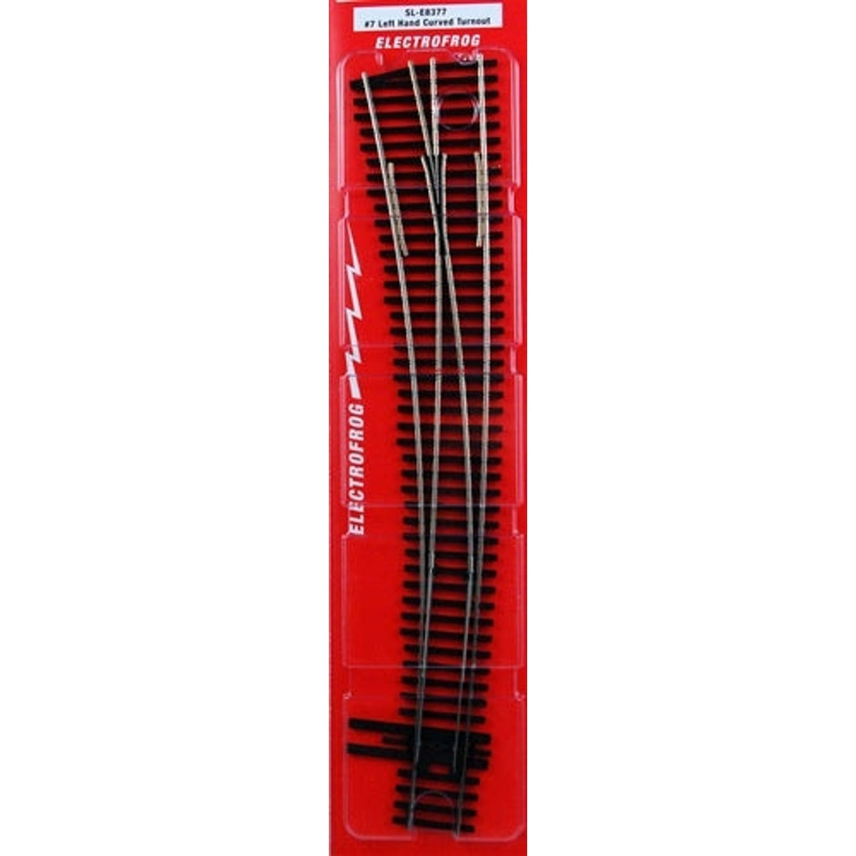Peco Streamline SL-E8377 HO North American Style Code 83 Electrofrog #7 Left Hand Curved Turnout Switch