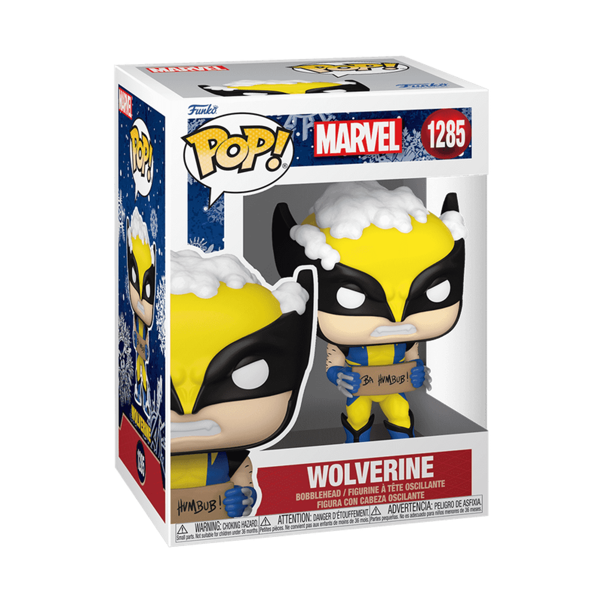 POP! Marvel Holiday - Wolverine with Bah Humbug Sign