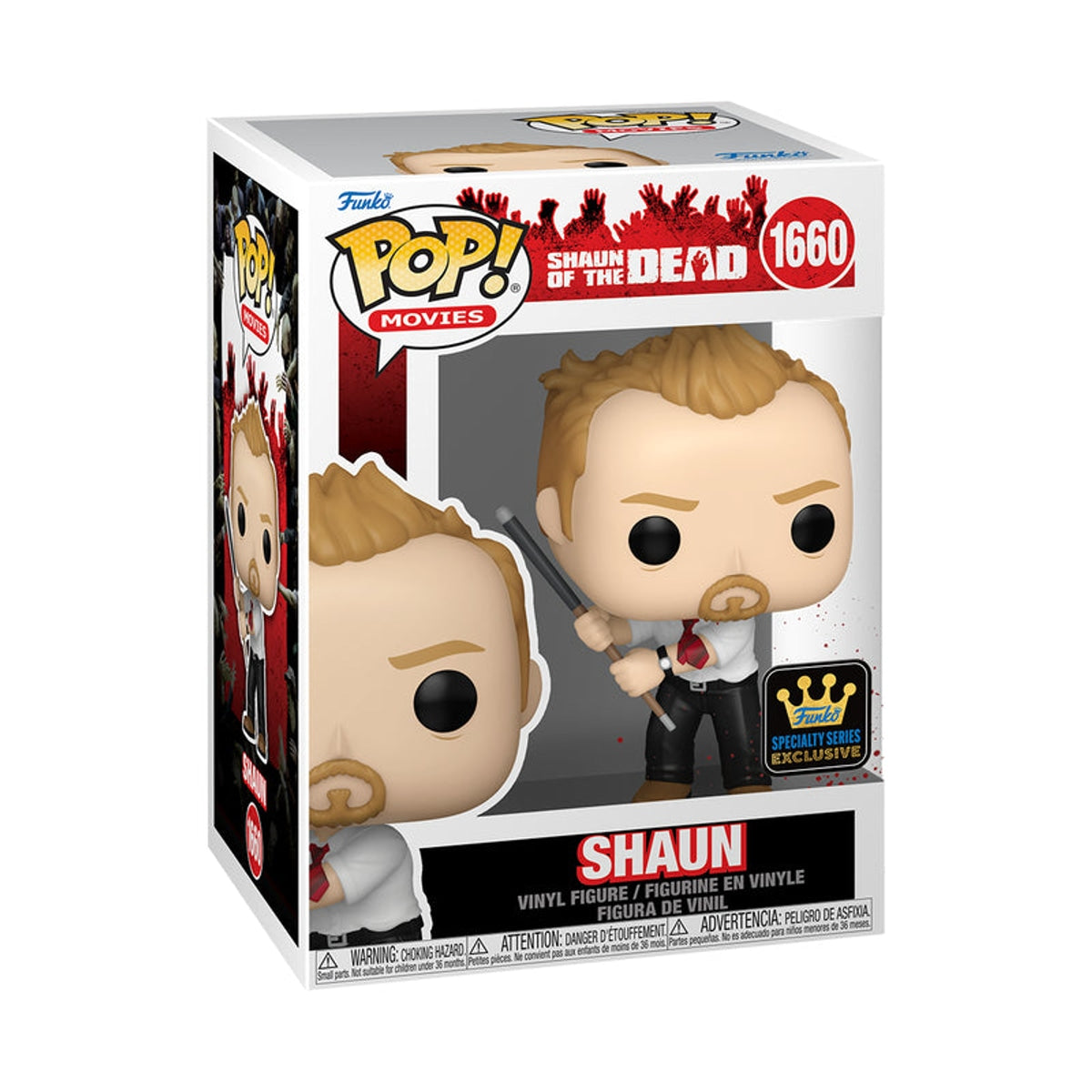 POP! Shaun of the Dead - Shaun w/Pool Cue Specialty Series Exclusive