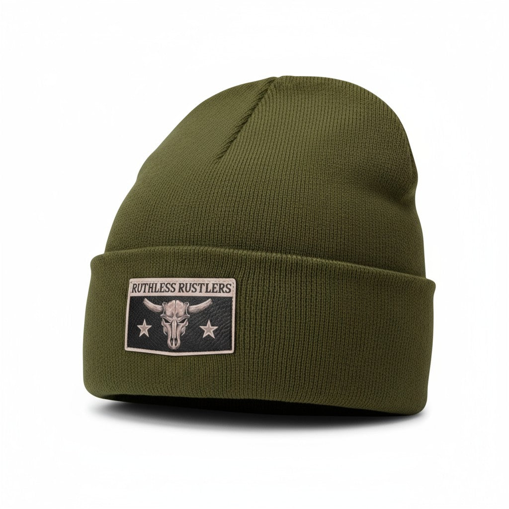 Ruthless Rustlers Maverick Cuff Toque | Army Green