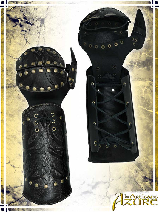 Viking Bracers with Mitons - Ashen