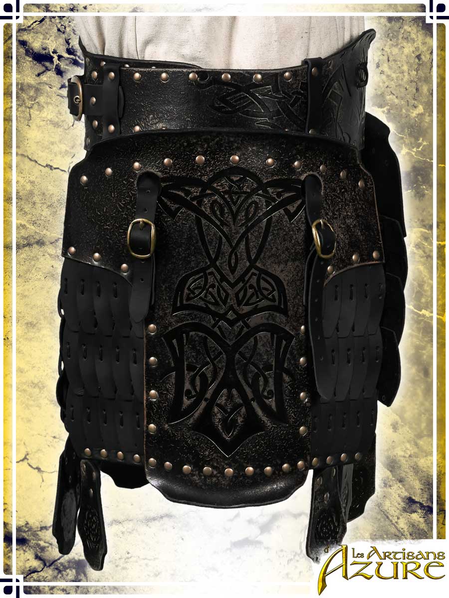 Viking Large Belt with Tassets - Ashen