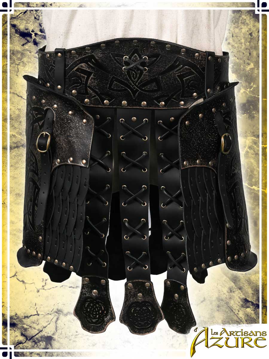 Viking Large Belt with Tassets - Ashen