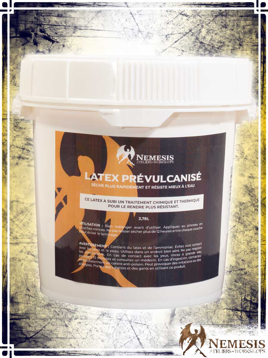 Pre-vulcanized latex