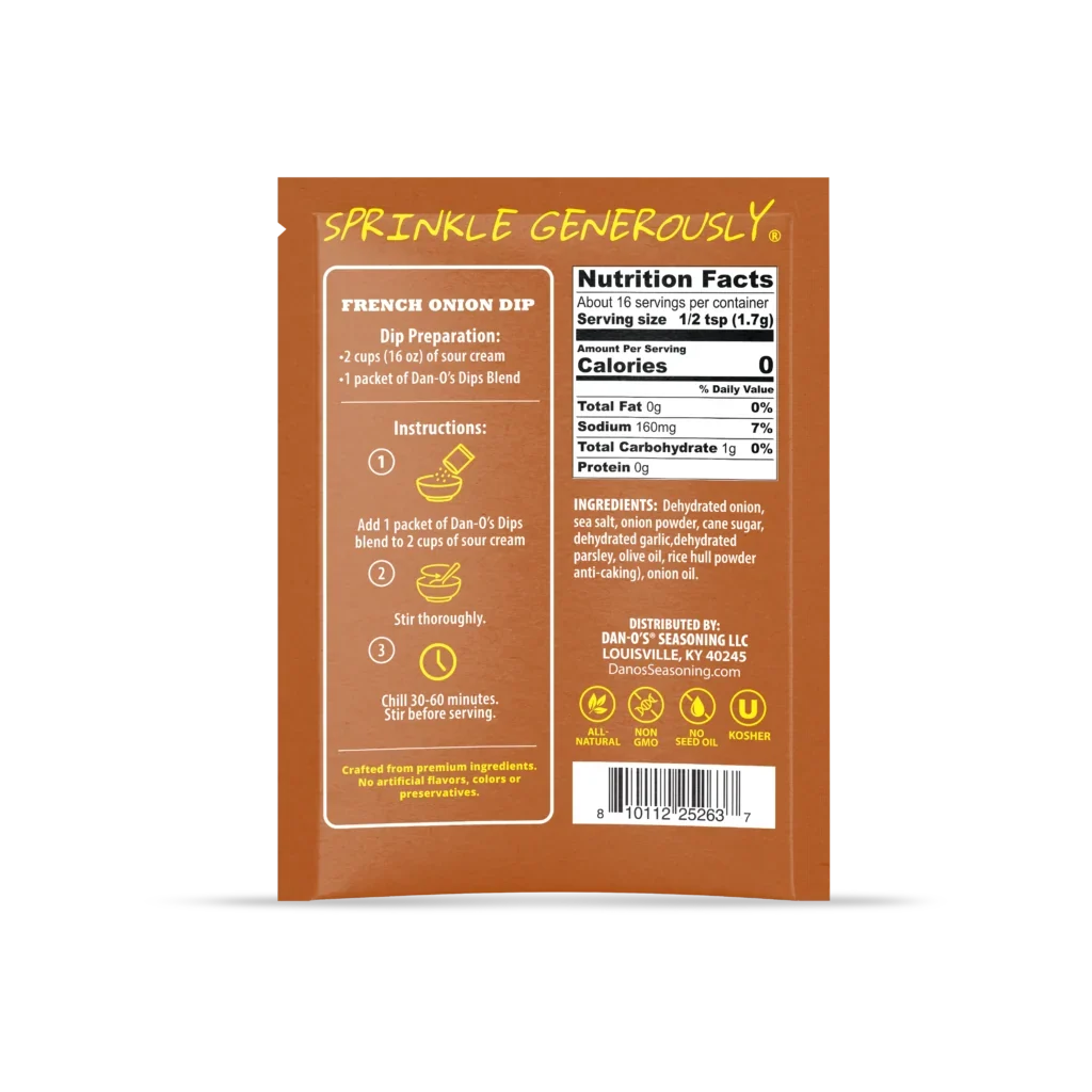 Dan‑O’s French Onion Dip Mix Packet