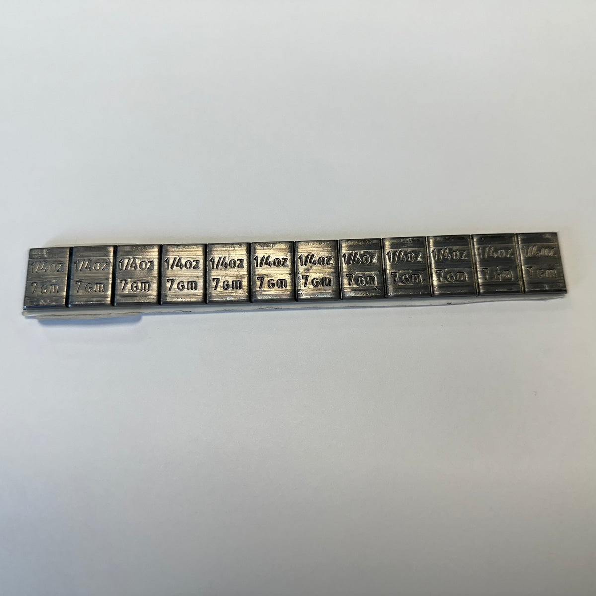 QuikTab QuikStik Lead Adhesive Wheel Weights 7g 0.25 oz 12pc Strip