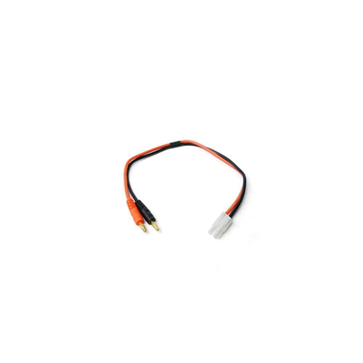 Racers Edge Charge Adapter: Male Tamiya to Male 4mm Bullets, 300mm Wire