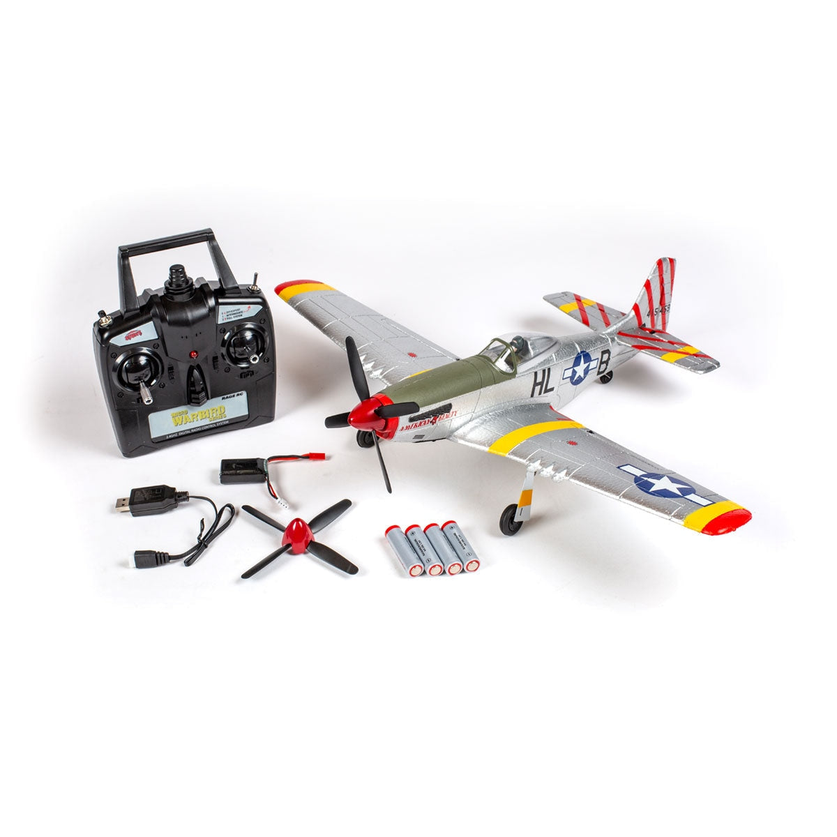 Rage RC P-51D Mustang 500mm Brushless RTF Warbird with PASS RC Airplane