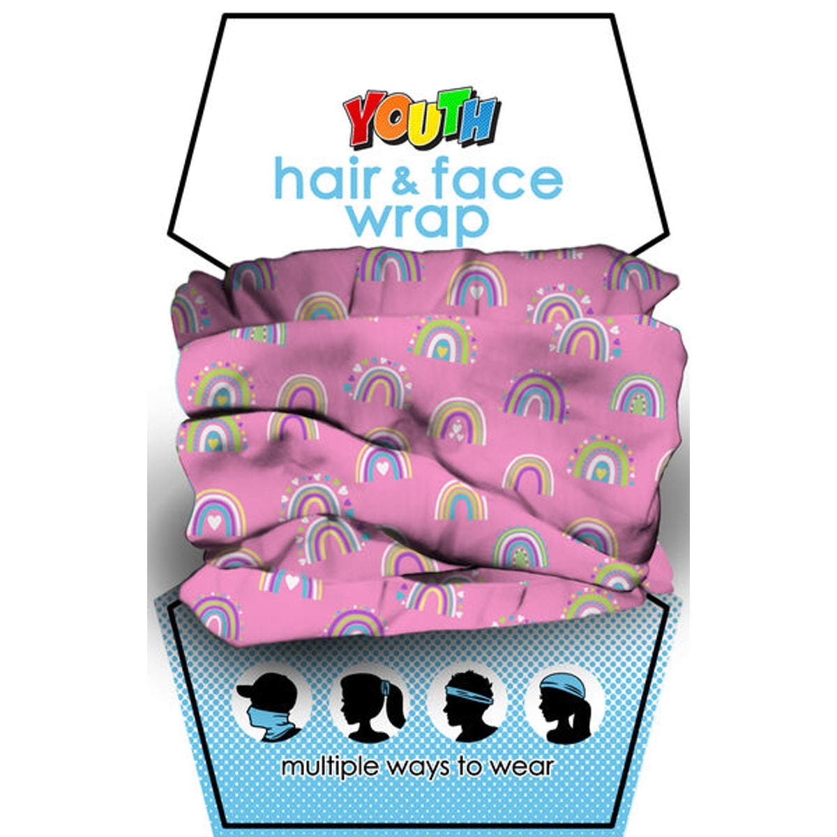 Rainbow Youth Hair & Face Wrap - DISC