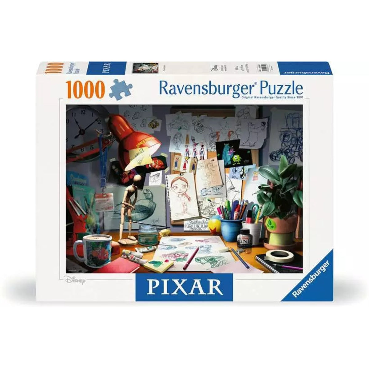 Ravensburger Disney The Artist's Desk 1000pc Puzzle