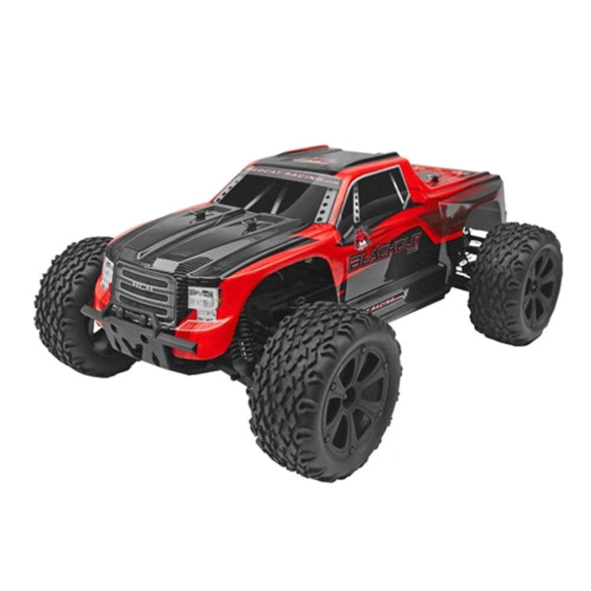 Redcat Racing Blackout XTE 1/10 Electric Brushed 4x4 RC Monster Truck - Red