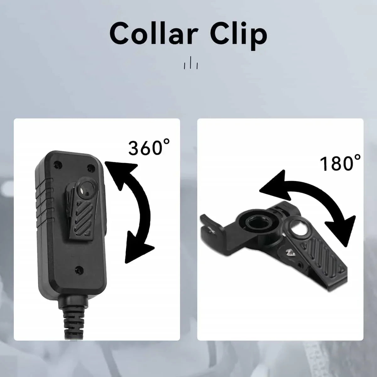 Retevis AI Noise-Canceling 2-Wire Covert Acoustic Tube Secret Service Earpiece - HD1 HD2 RT29