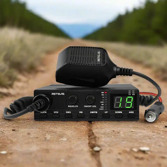 Retevis MB2 40 Channel AM/FM CB Radio Plug & Play With Cigarette Lighter Plug
