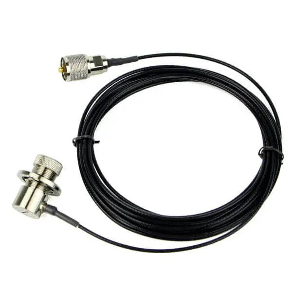 Retevis RC-316 5 Meter PL259 to SO239 RG316 Mobile Antenna Install Coax Cable