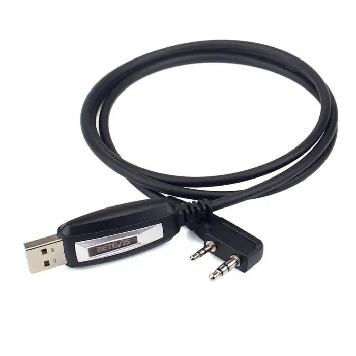 Retevis USB Programming Cable For Handheld Analog Amateur Ham Radios (Wouxun / Baofeng / TYT / Quansheng Compatible)