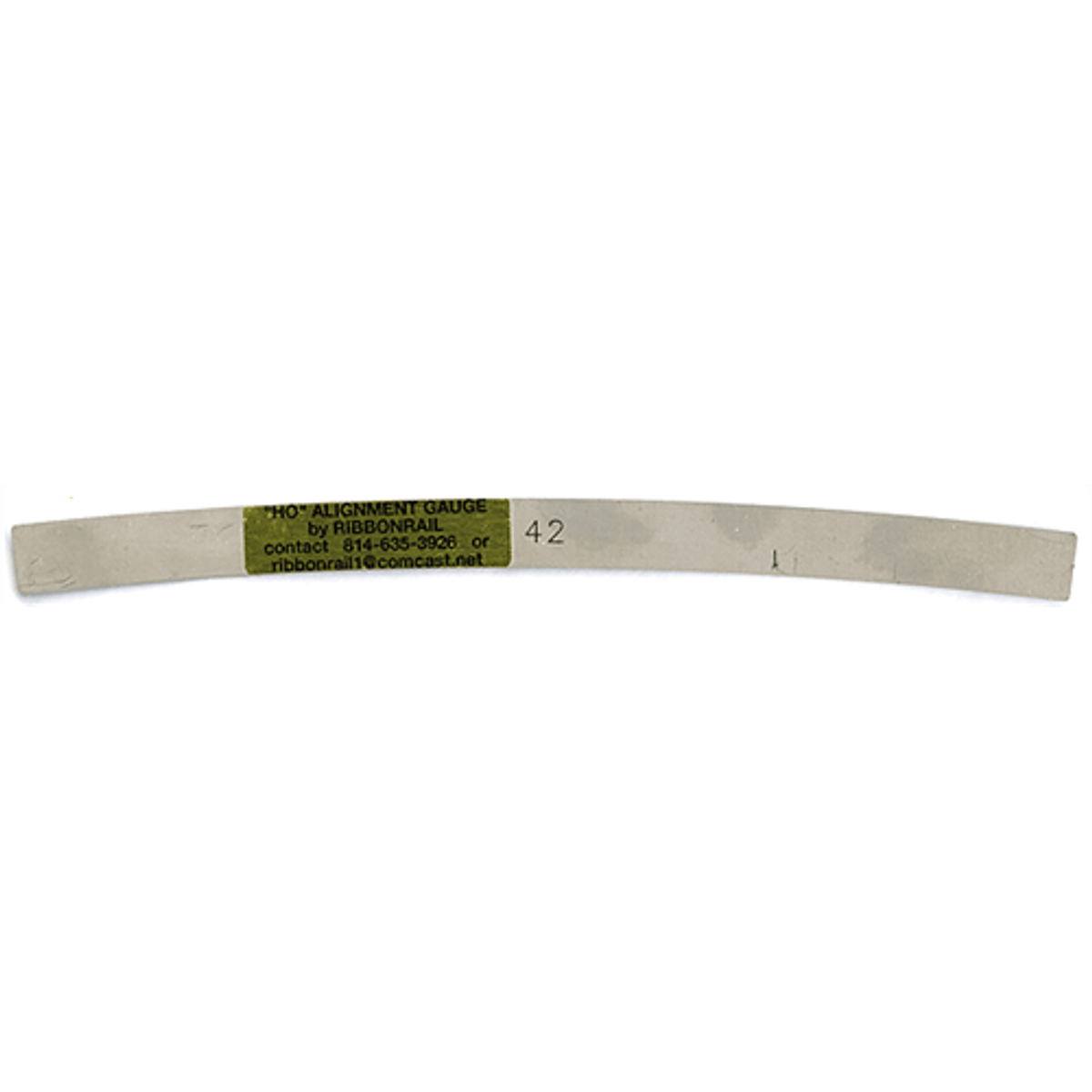 Ribbonrail 1042 HO Curved Track Alignment Gauge 42" Radius 10" Length NIB