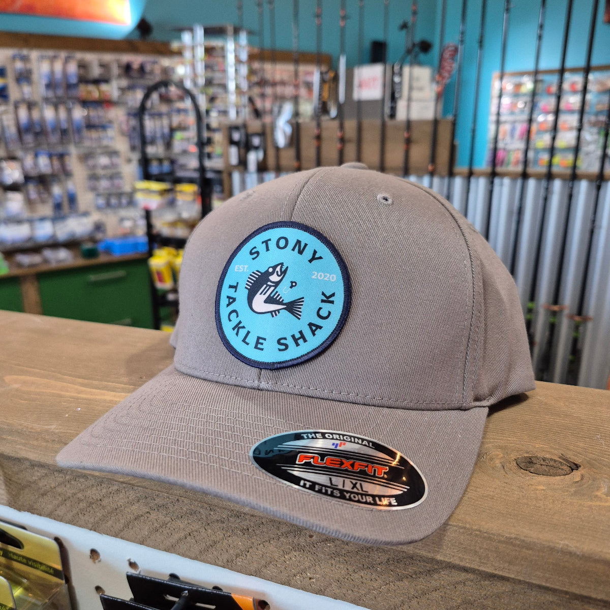 🍁Stony Tackle Shack Flex Fit Logo Hats.