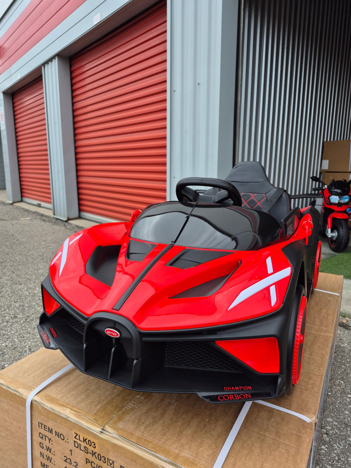 2026 Bugatti Style 12V Kids Ride On Car with Remote Control AND LIGHT UP WHEELS!