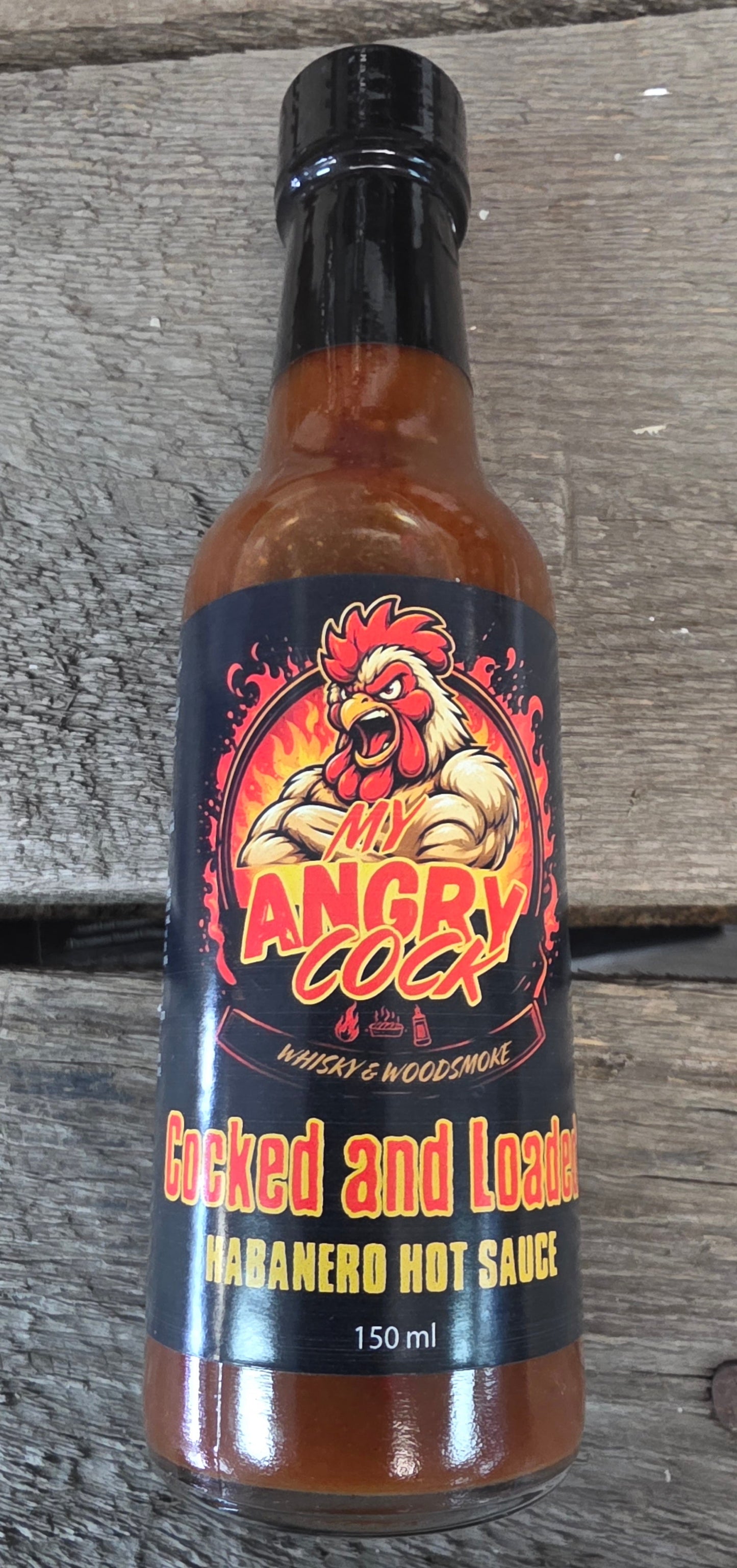 My Angry Cock Cocked And Loaded Habanero Hot Sauce