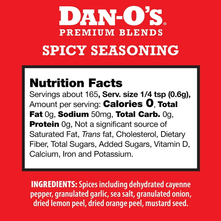 Dan-O's Spicy Seasoning, 3.5oz