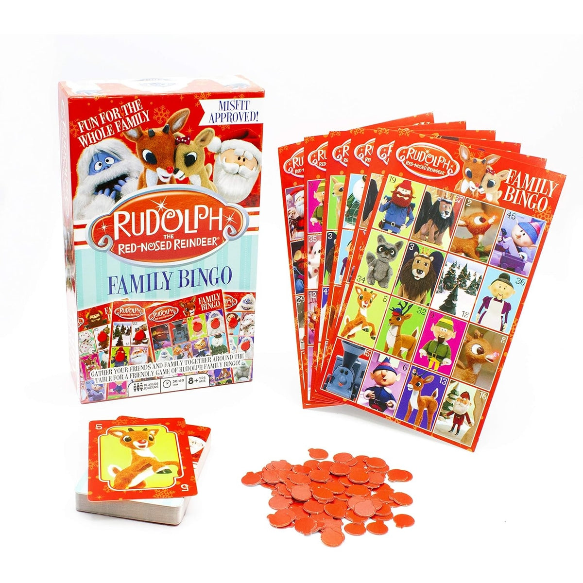 Rudolph the Red Nose Reindeer Family Bingo Game
