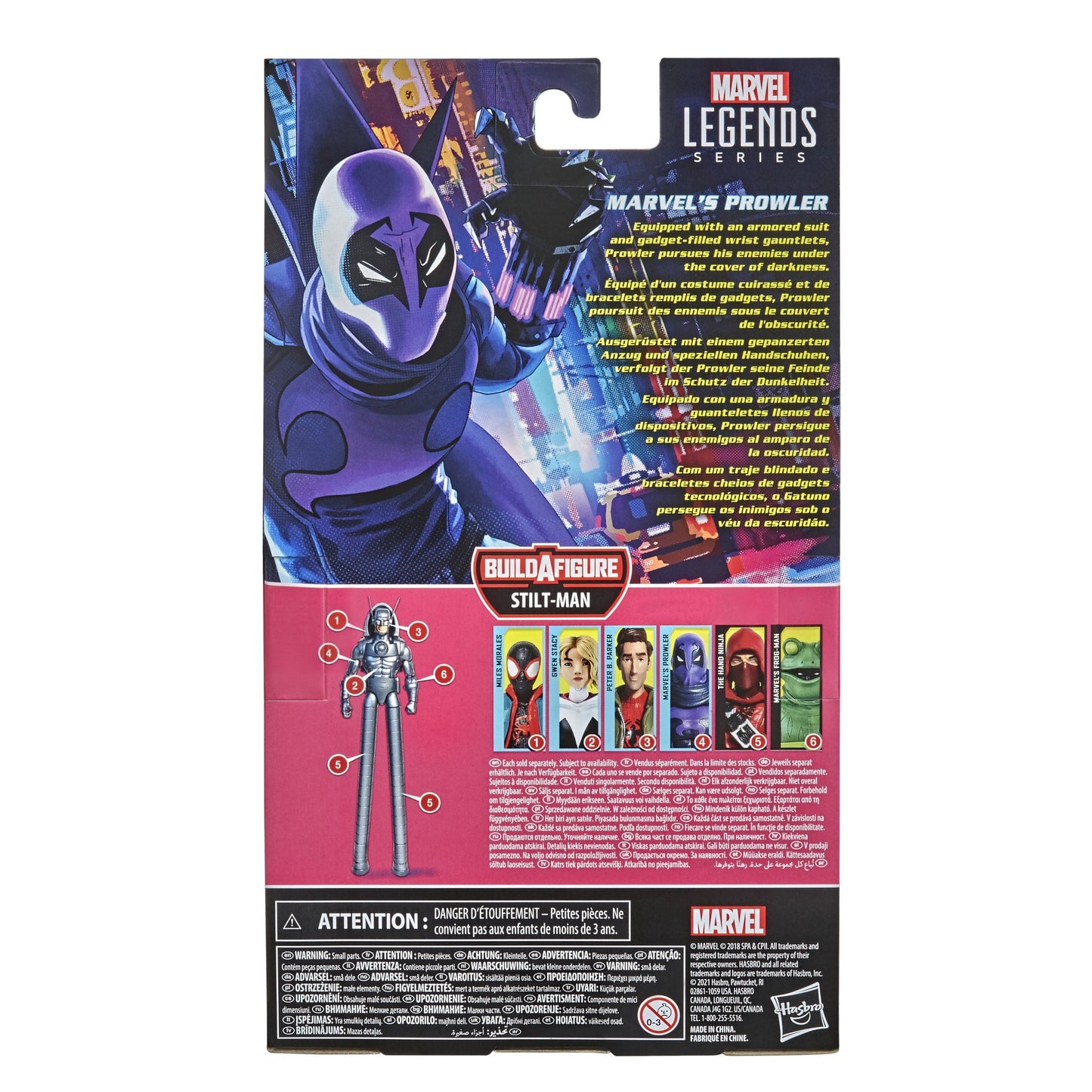 Hasbro Marvel Legends Series Spider-Man: Into the Spider-Verse Marvel’s Prowler 6-inch Collectible Action Figure