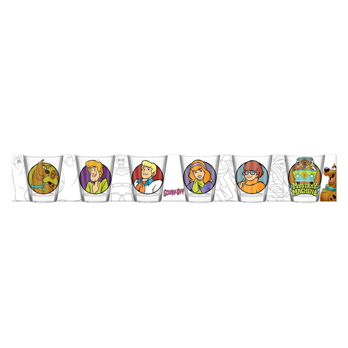 Scooby Doo 6pc 1.5oz Mini Glass Set