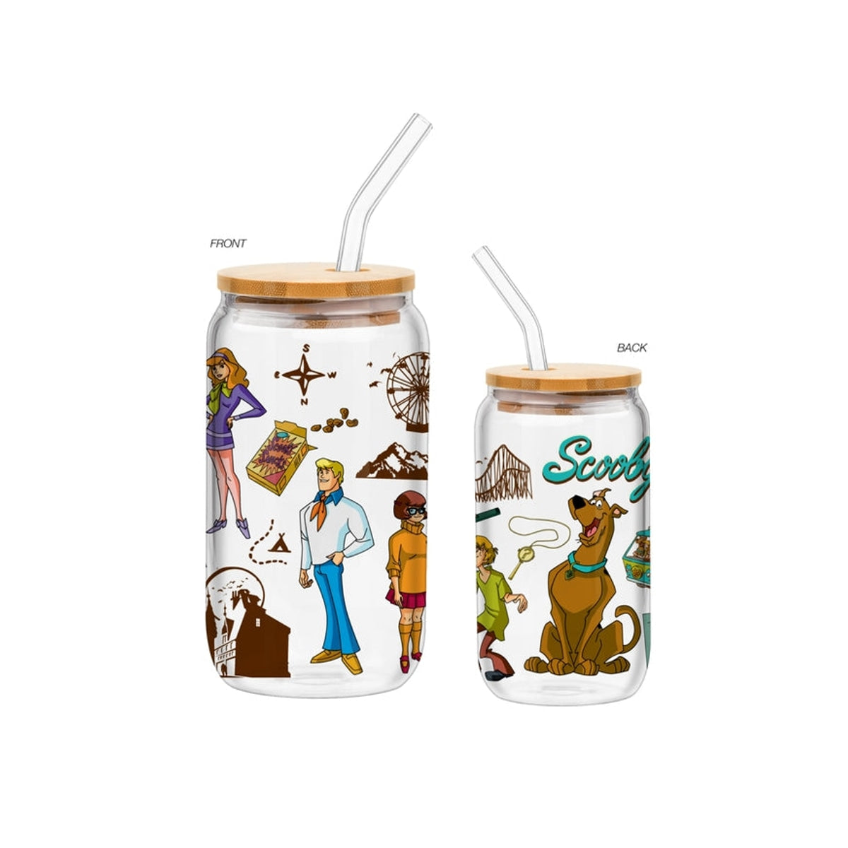 Scooby Doo Crystal Cove Destination 16oz Glass Tumbler