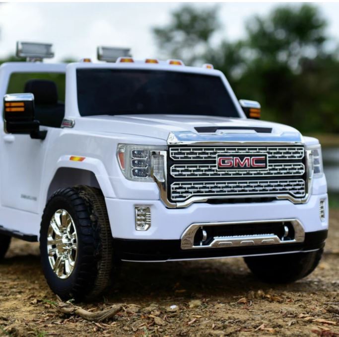 2026 UPGRADED GMC Sierra 24V 2 Seater Kids Ride On Car With Remote Control