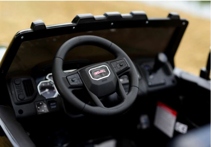 2026 UPGRADED GMC Sierra 24V 2 Seater Kids Ride On Car With Remote Control