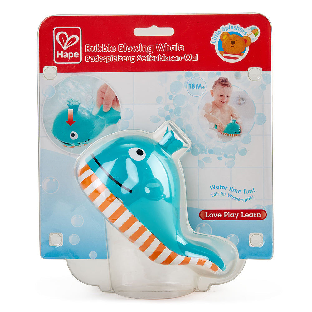 Hape Bubble Blowing Whale Bath Toy – Colorful Fun for Toddlers