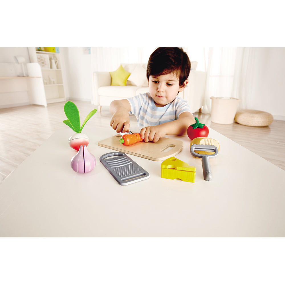 Hape Cooking Essentials Toy Set with Realistic Kitchen Tools