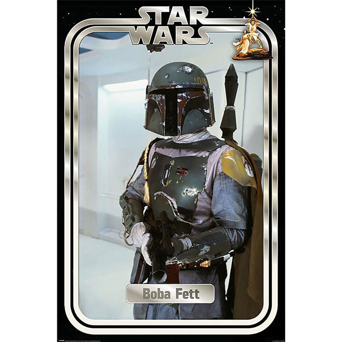 Star Wars Boba Fett Retro 24x36 Poster