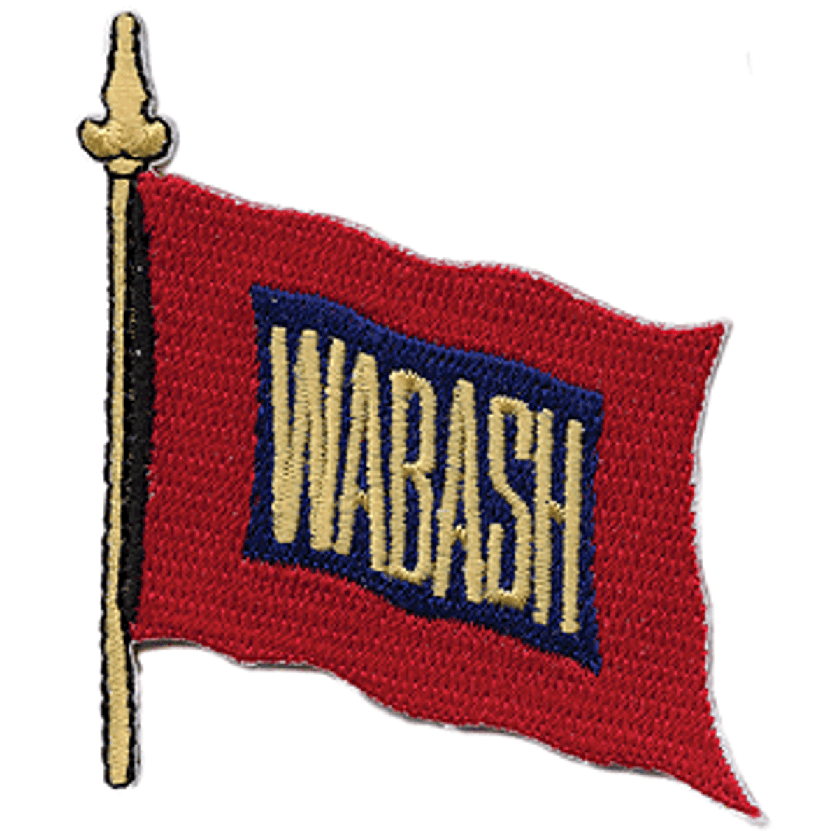 Sundance Marketing Wabash WAB Cloth Railroad Patch Flag Red Blue White