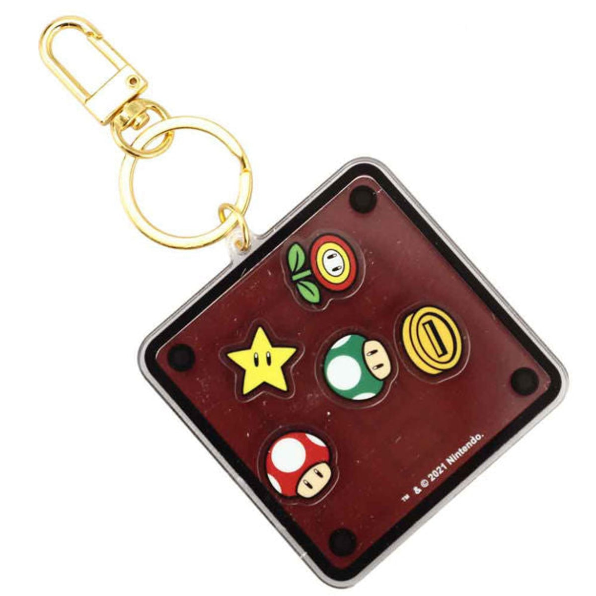 Super Mario Mystery Block Shaker Keychain